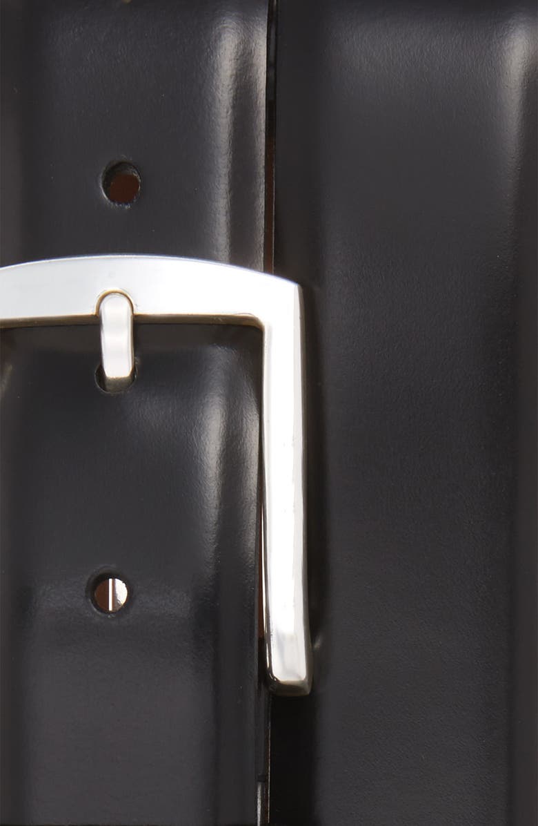 Allen Edmonds Midland Ave. Leather Belt, Alternate, color, Black