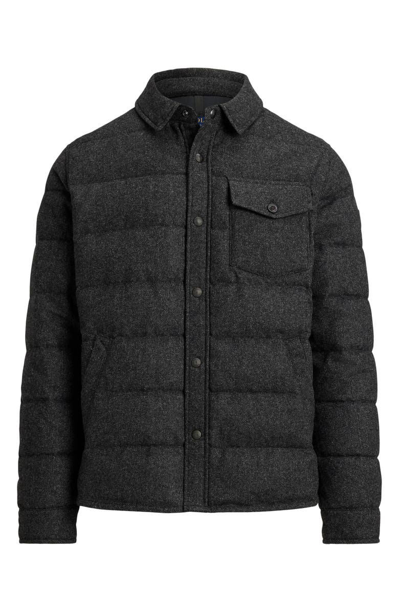 Polo Ralph Lauren Quilted Down Shacket, Main, color, Barclay Heather X