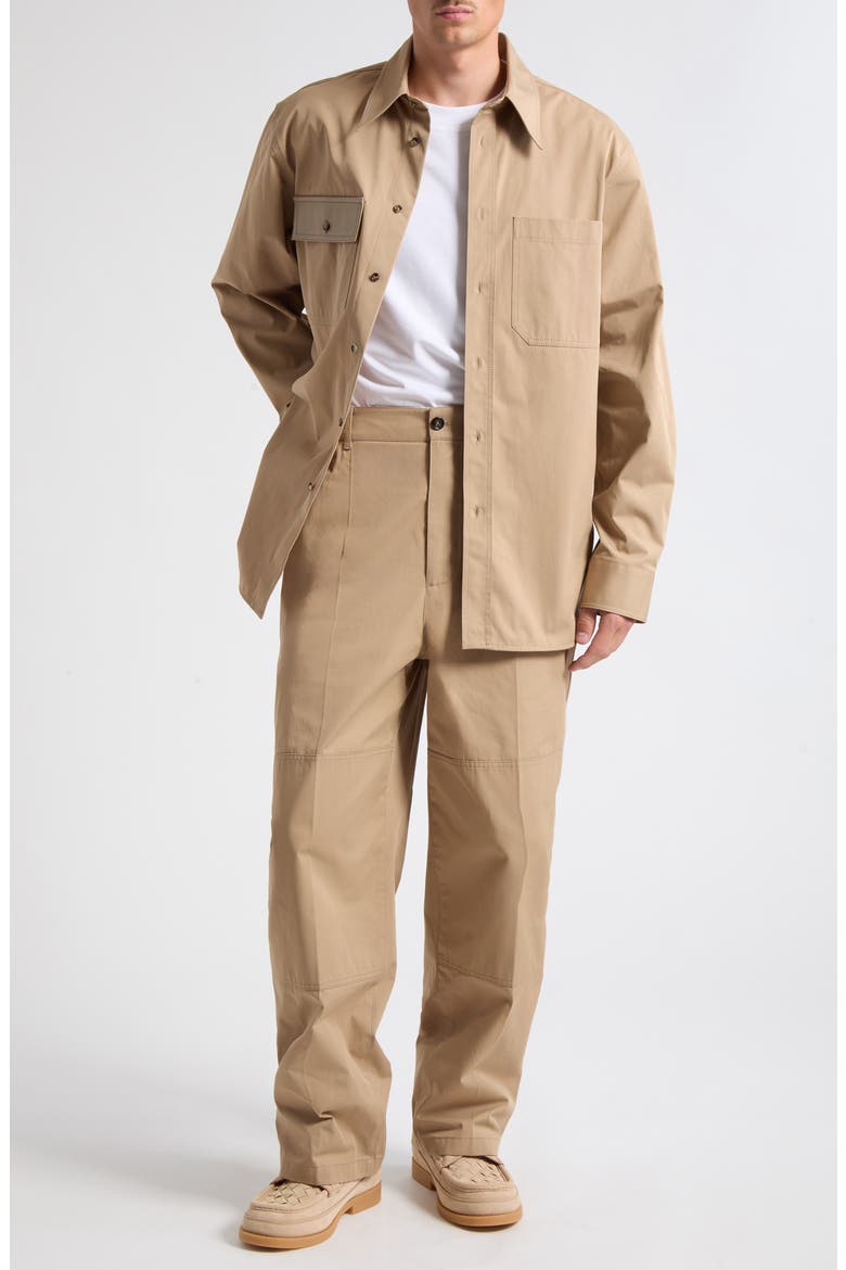 Cotton Gabardine Trousers, Alternate, color, HEMP