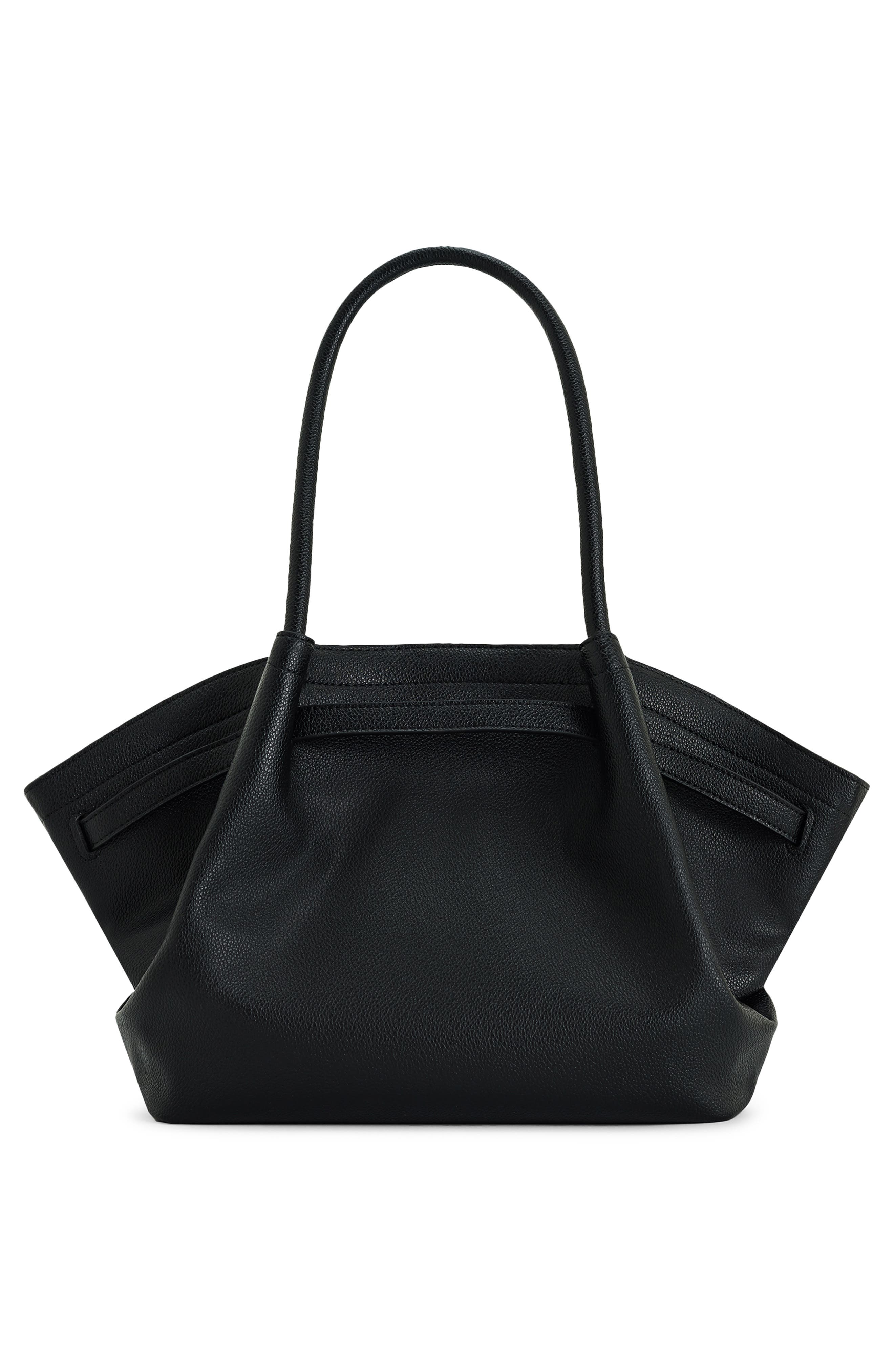 Medium Hana Tote, Alternate, color, BLACK LEATHER