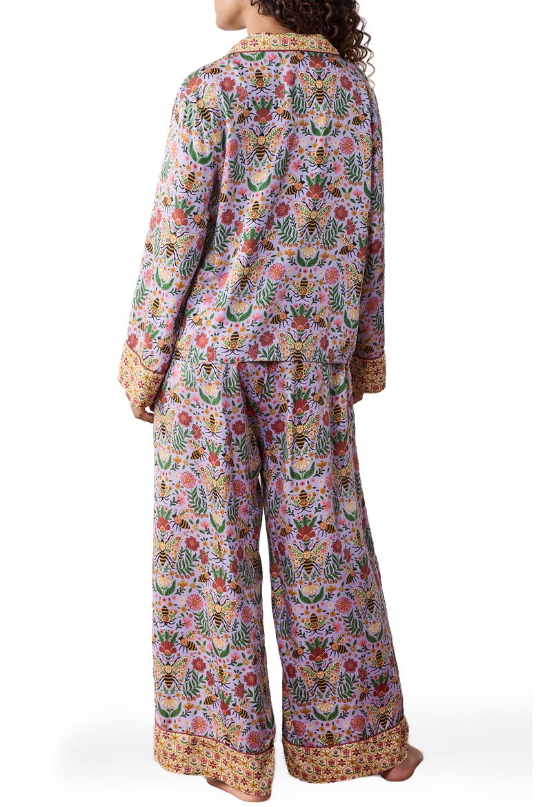 Soho Satin Pajamas, Alternate, color, LAVENDER