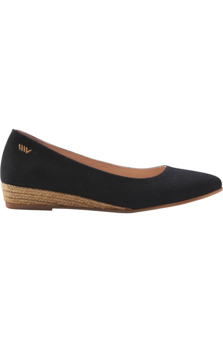 VISCATA Rubina Canvas Espadrille Flats, Main, color, Black