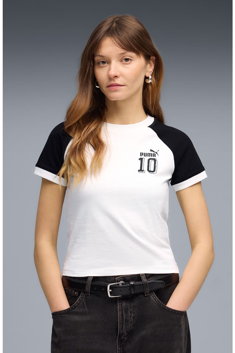 Future Archive Slim Fit T-Shirt, Alternate, color, PUMA WHITE