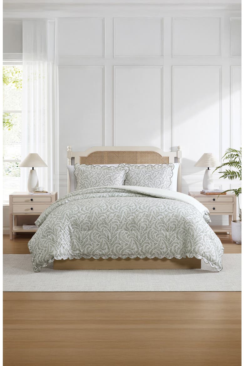 Elowen 3-Piece Comforter Set, Alternate, color, SAGE