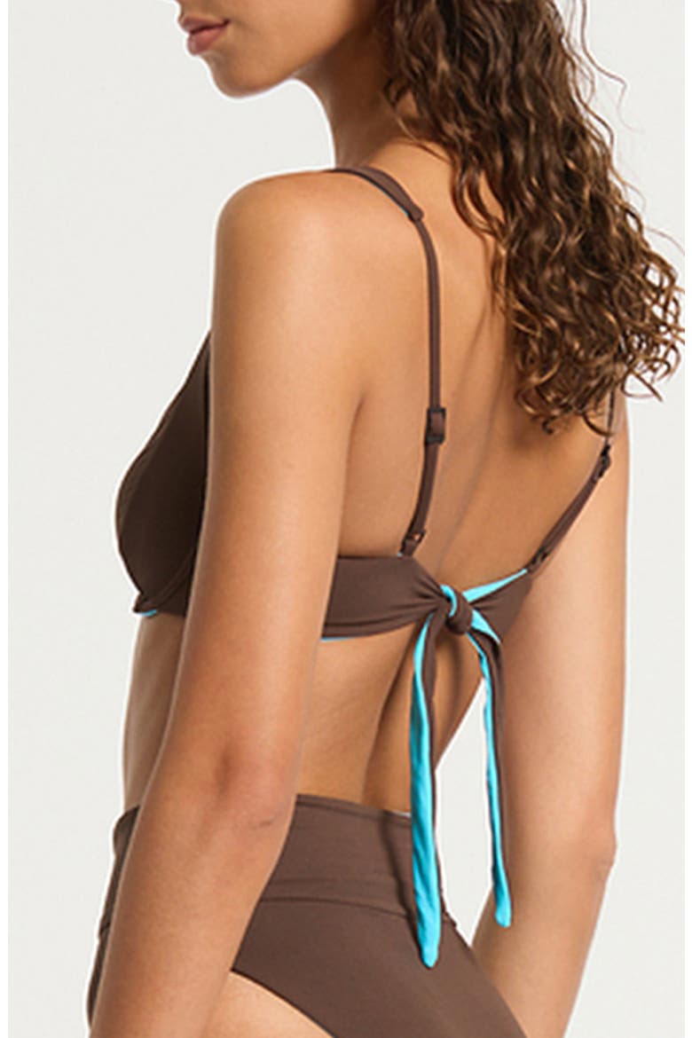 Ryan Reversible Underwire Bikini Top, Alternate, color, ESPRESSO CALA