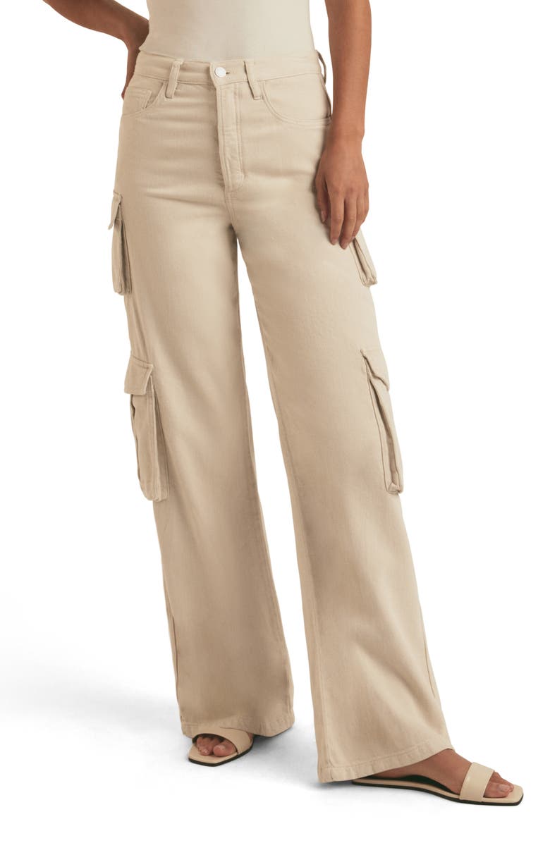 Favorite Daughter The Carly Cargo Wide Leg Jeans, Main, color, 