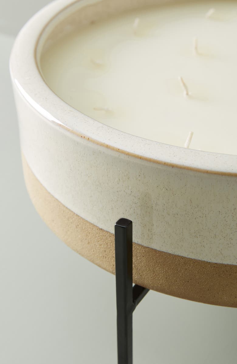Anthropologie Home Extra Large Ceramic Dip Citronella Candle, Alternate, color, 