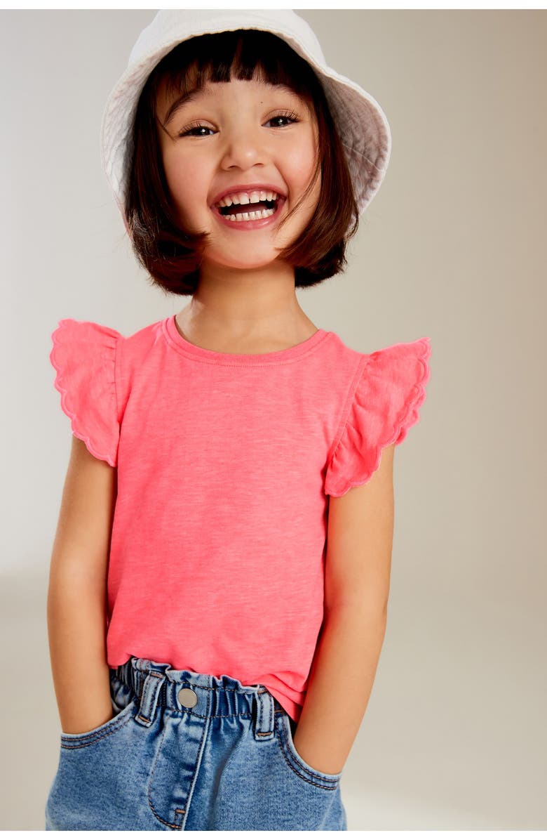 NEXT Kids' Flutter Sleeve T-Shirt, Alternate, color, 