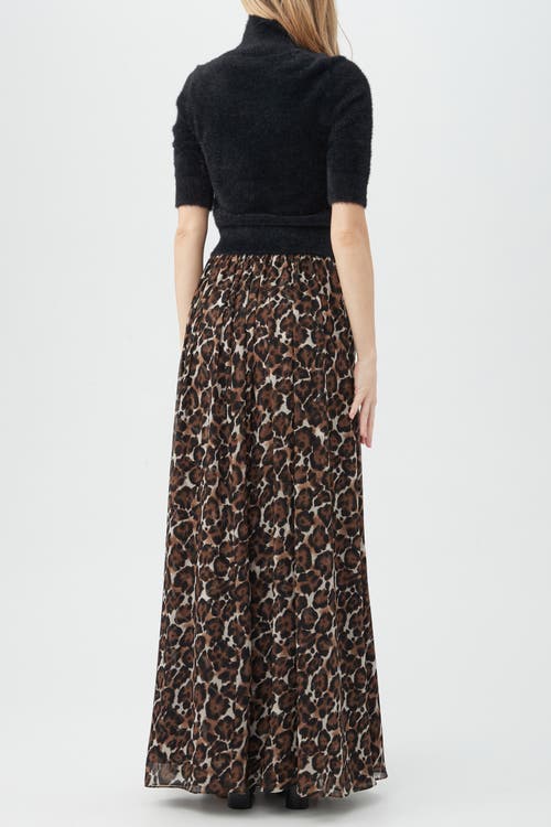 Trina Turk Bersha Leopard Print Maxi Skirt In Animal Print
