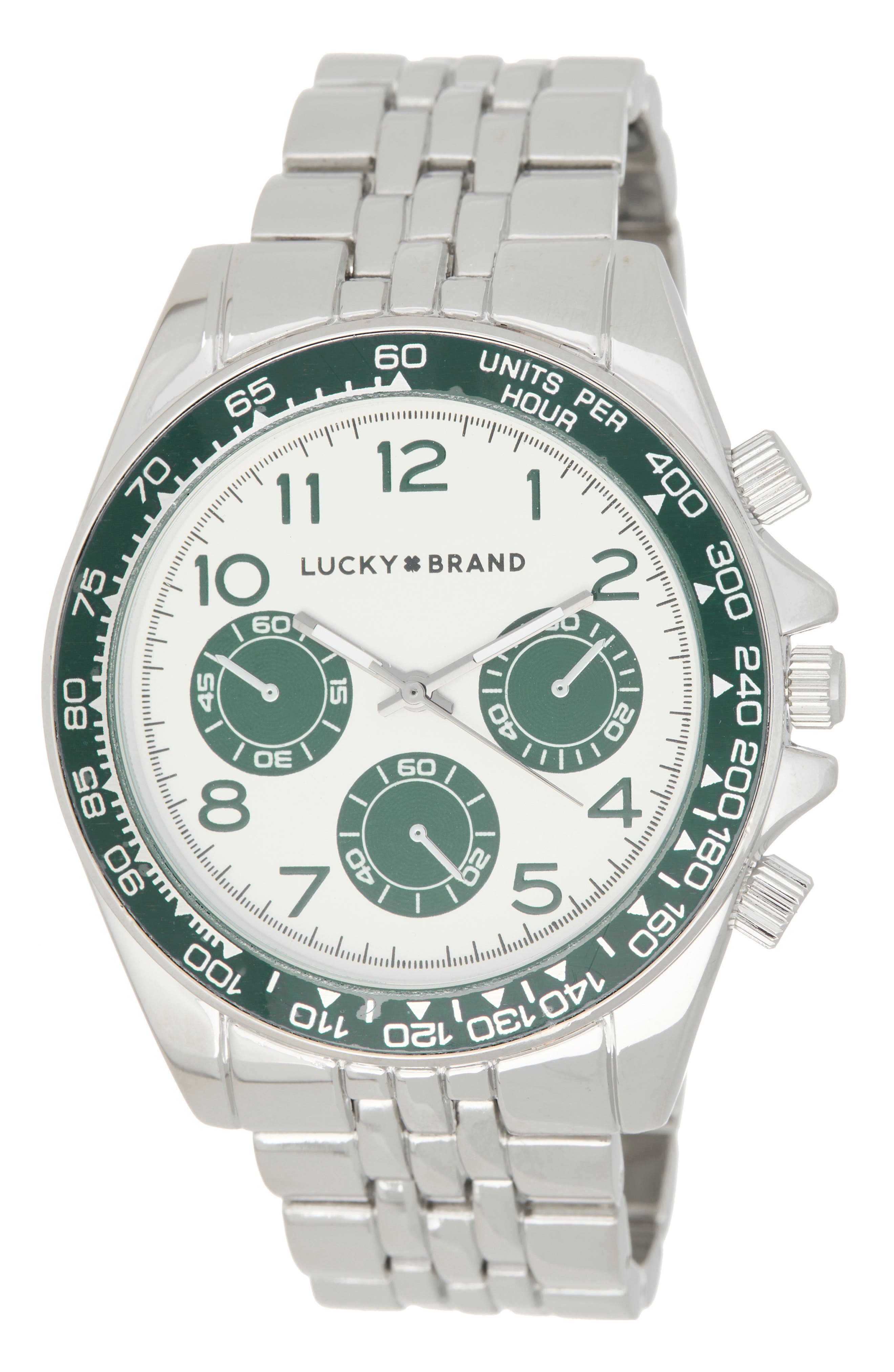 Round Chronograph Analog Watch, 44mm