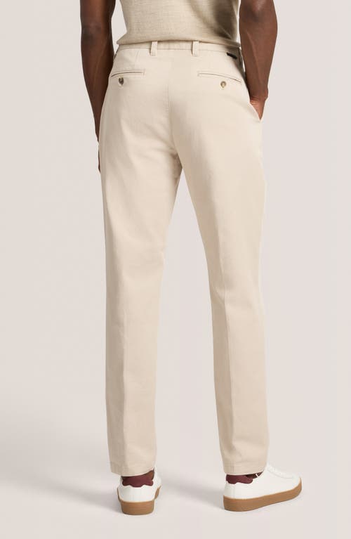 Ted Baker Heavy Stretch Cotton Twill Chino Pants In Neutral