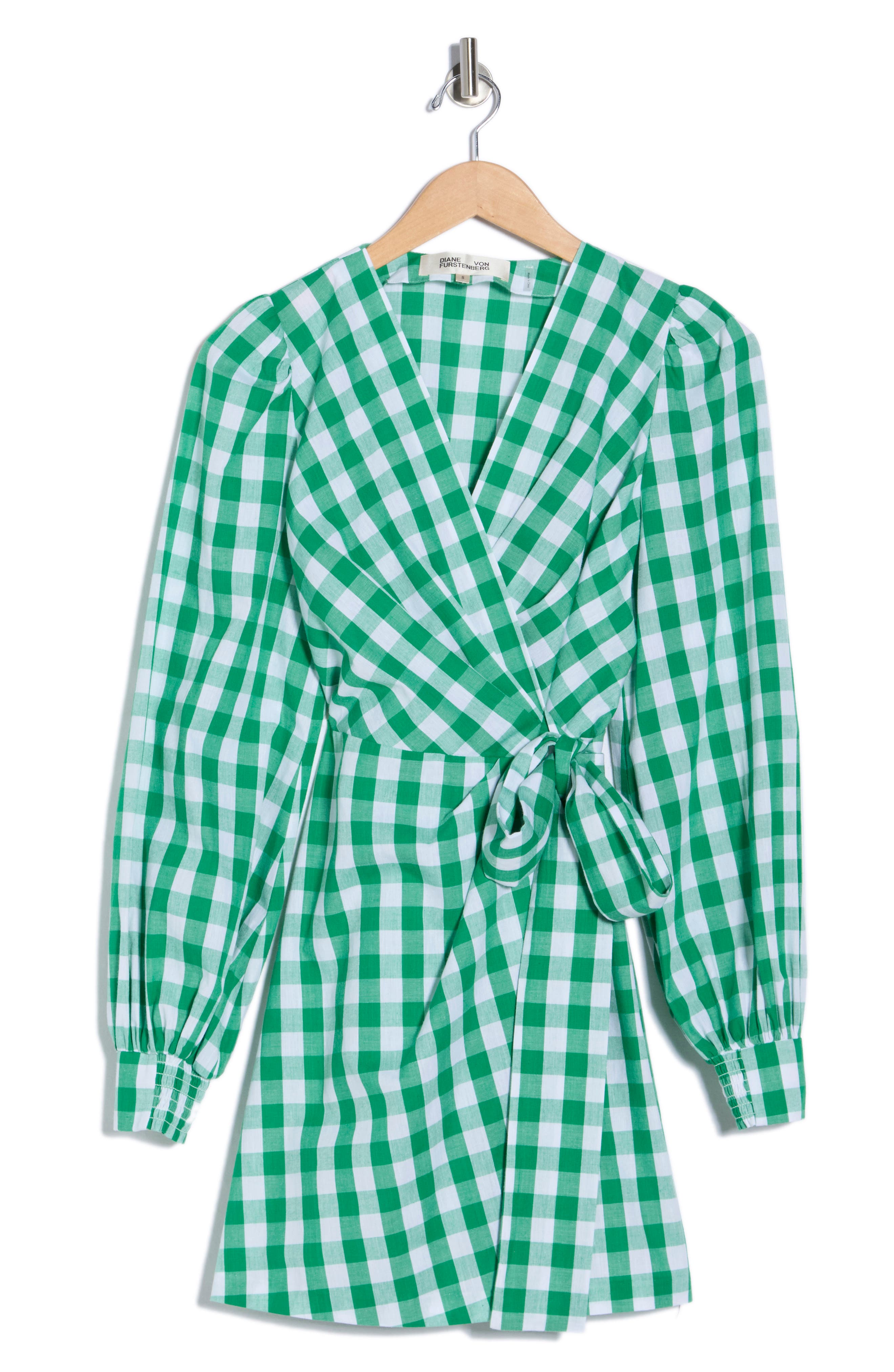Diane von Furstenberg Amira Gingham Minidress