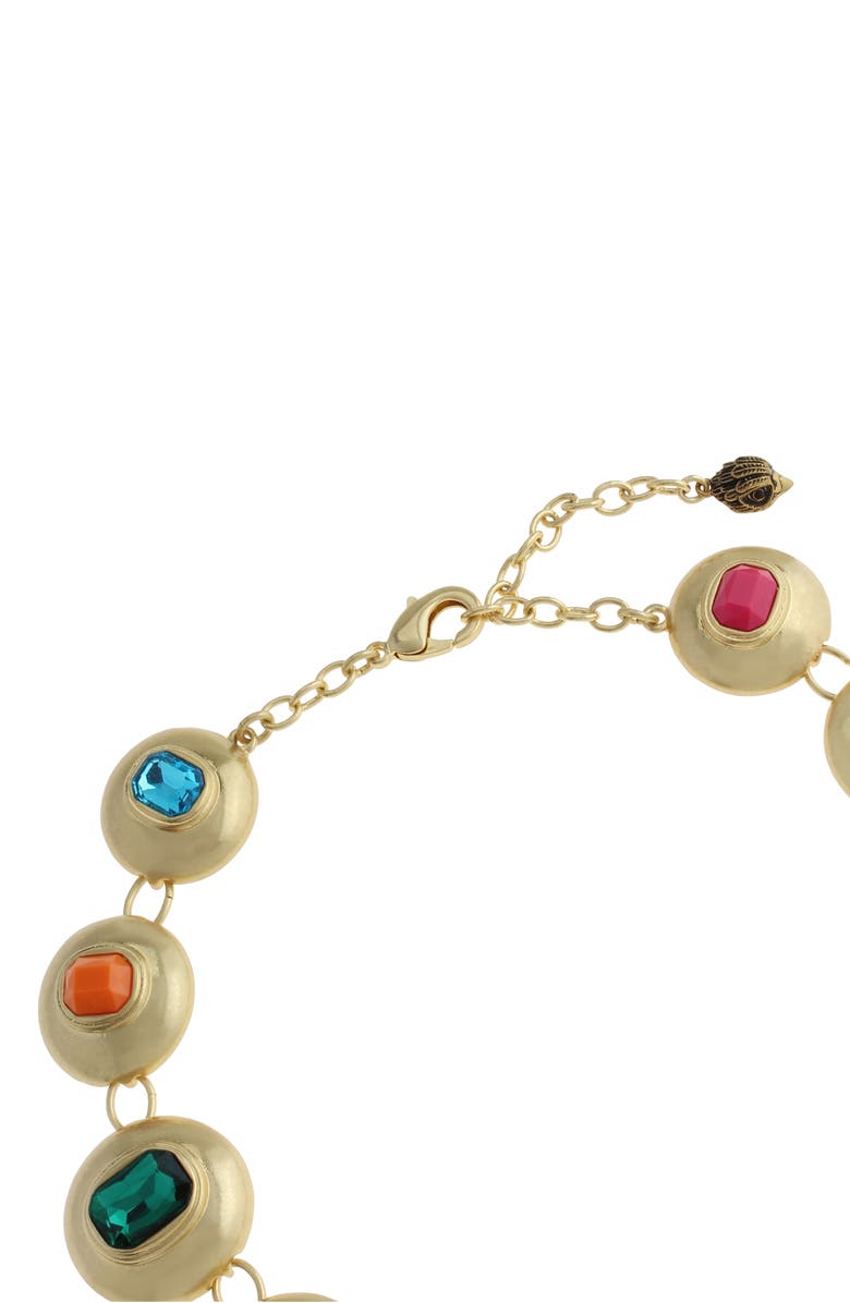 Kurt Geiger London Mixed Crystal Button Collar Necklace, Alternate, color, 
