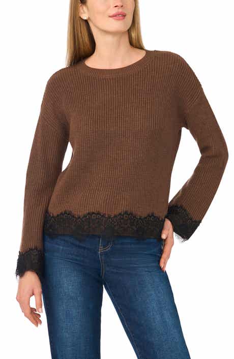 Lace Trim Sweater