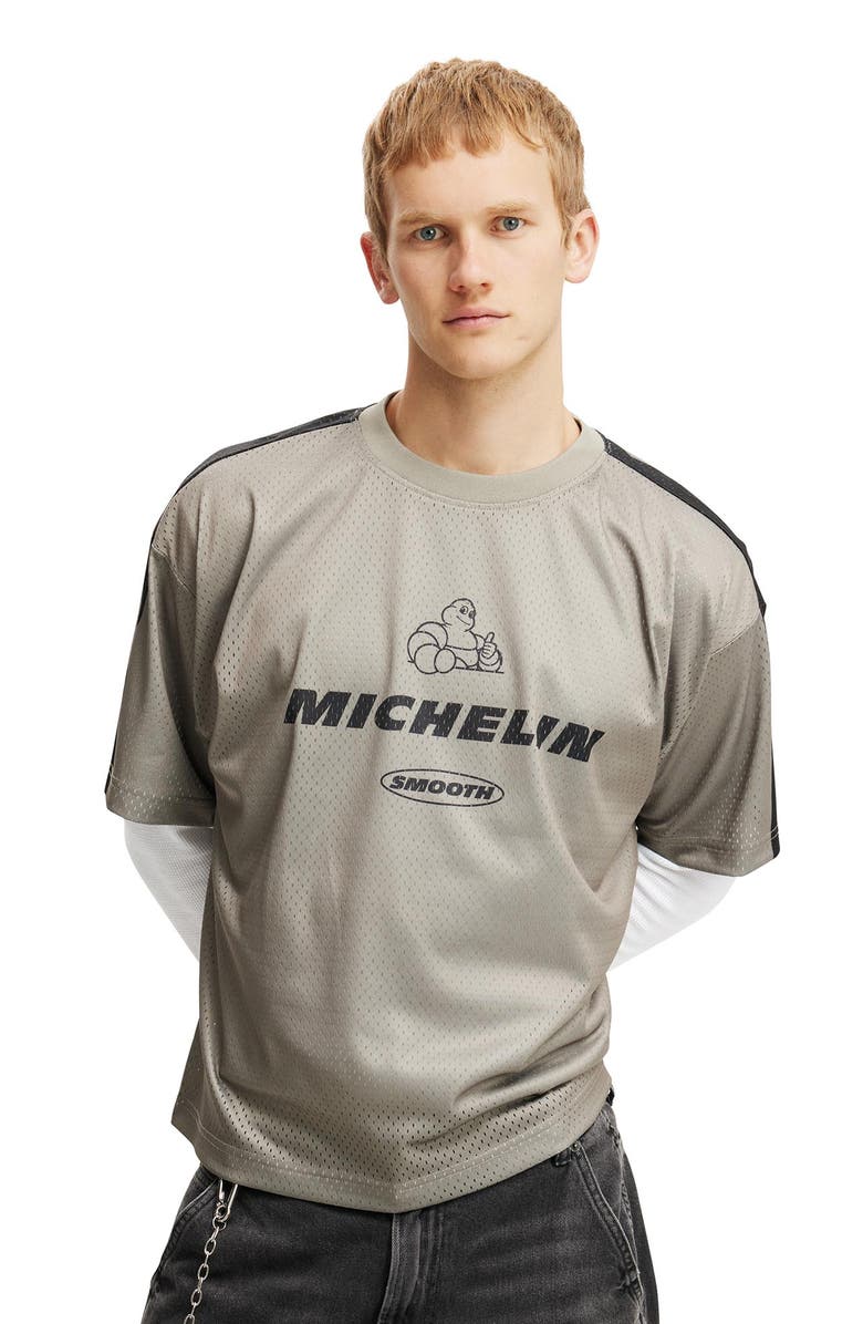Cotton On Michelin Crew Neck Mesh T-Shirt, Alternate, color,