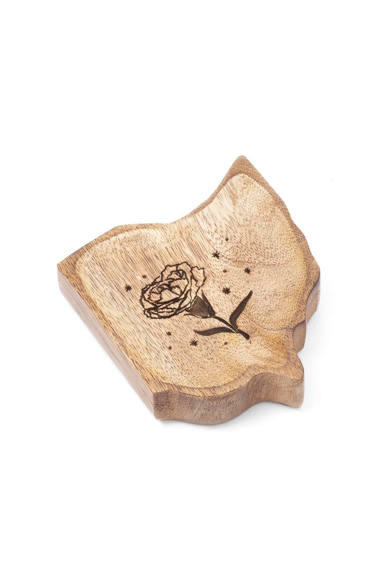 Ohio State Carnation Trinket Dish, Alternate, color, Natural