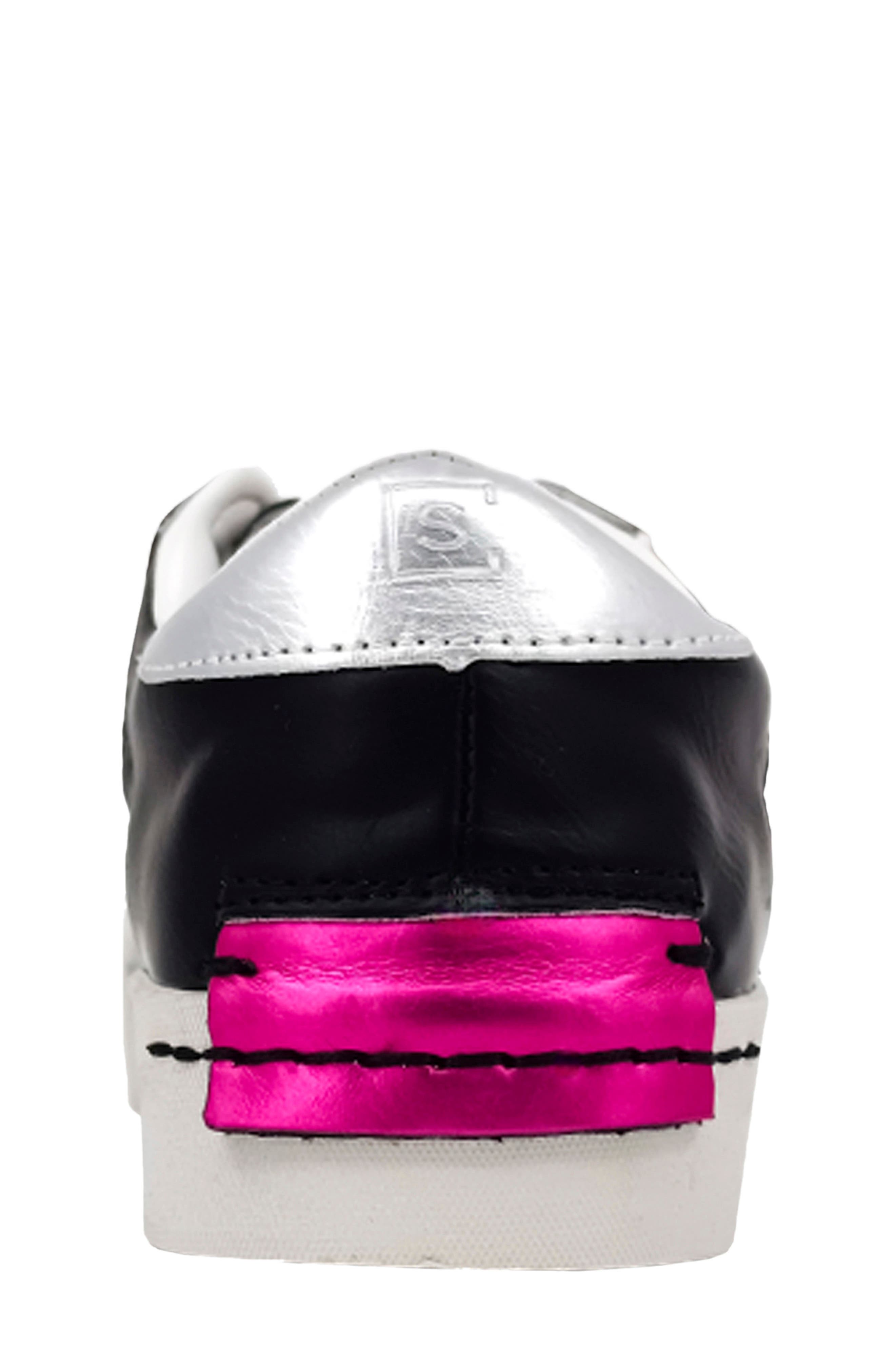 SHUSHOP Kids' Ruby Sneaker, Alternate, color, Black Glitter