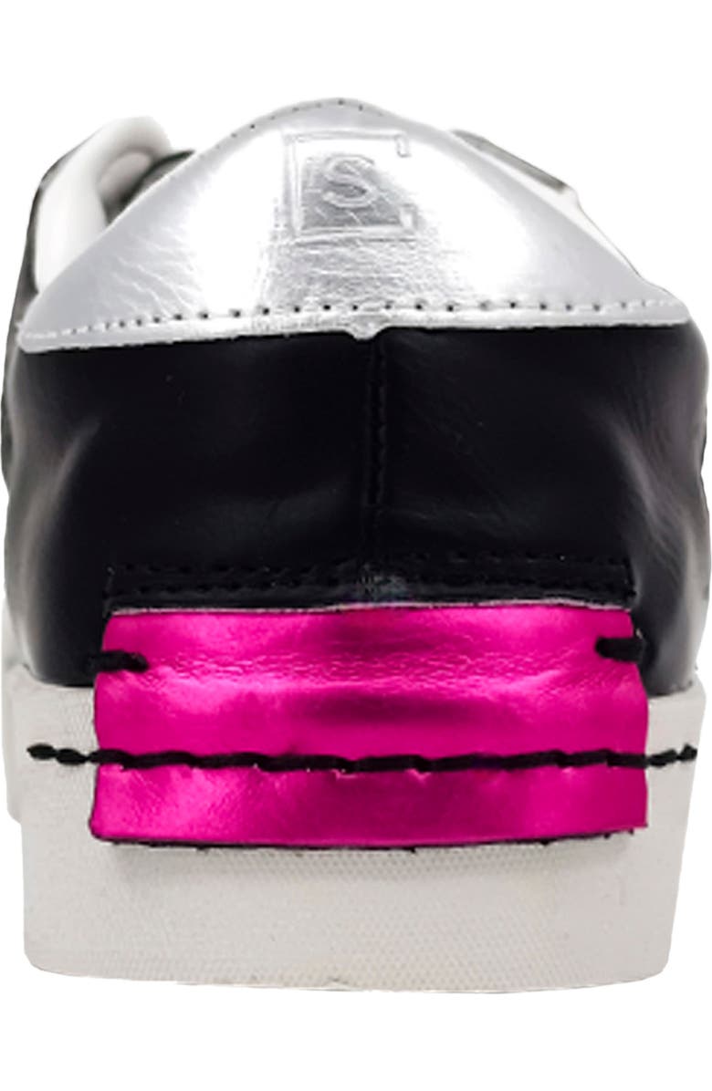 SHUSHOP Kids' Ruby Sneaker, Alternate, color, Black Glitter