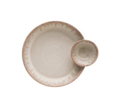 Cream Stoneware Serving Dish