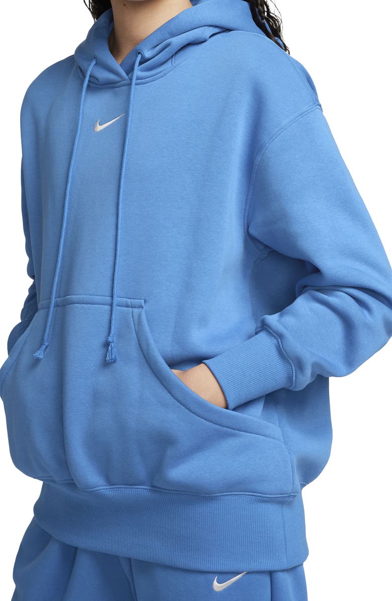 Nike Sportswear Phoenix Fleece Oversized Pullover Hoodie, Alternate, color, Star Blue/Sail