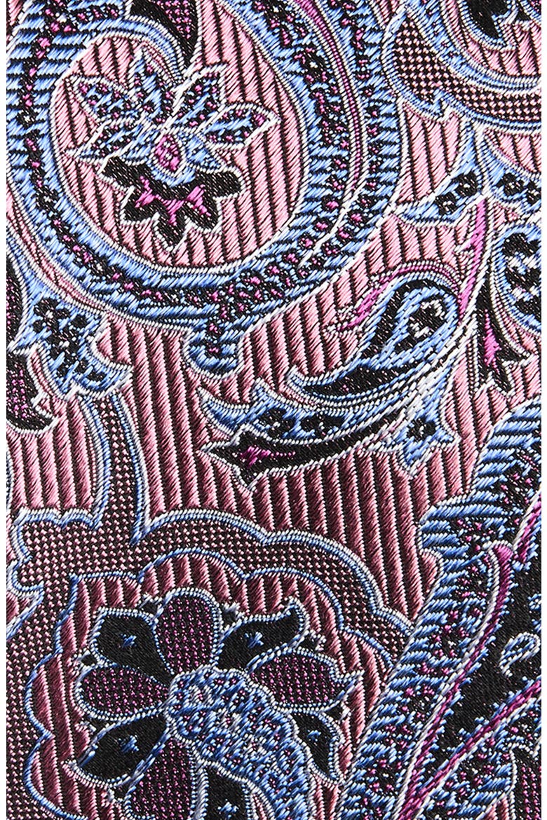 Floral Paisley Silk Tie, Alternate, color, PINK