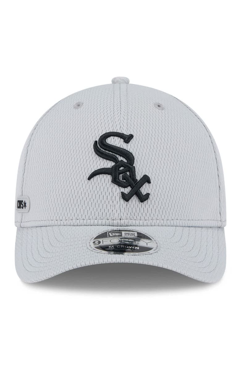 New Era Men's New Era Gray Chicago White Sox 2025 MLB Clubhouse 9FORTY M-Crown Adjustable Hat, Alternate, color, Gray