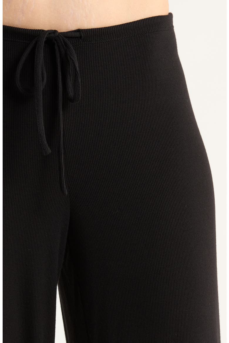 Daydream Rib Lounge Pants, Alternate, color, BLACK