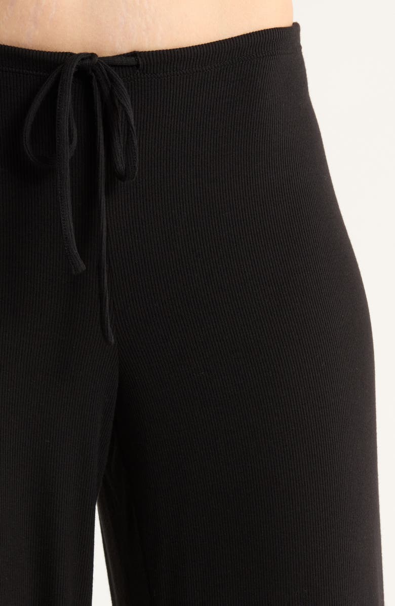 Open Edit Daydream Rib Loung Pants, Alternate, color, Black