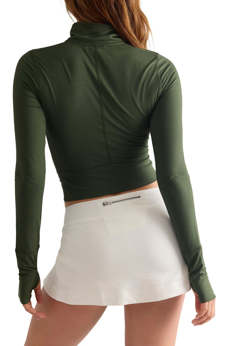 Solid Tempo Half Zip Performance Top, Alternate, color, IVY