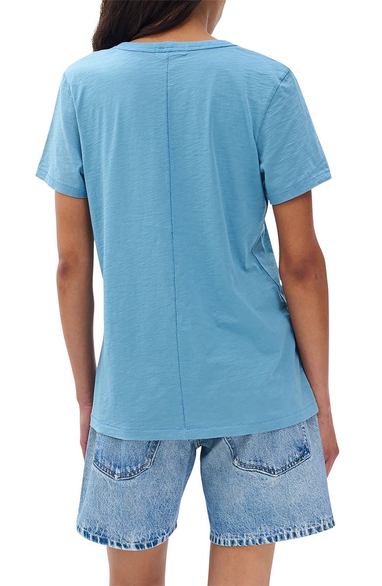 rag & bone The Slub V-Neck T-Shirt, Alternate, color, Fog Blue