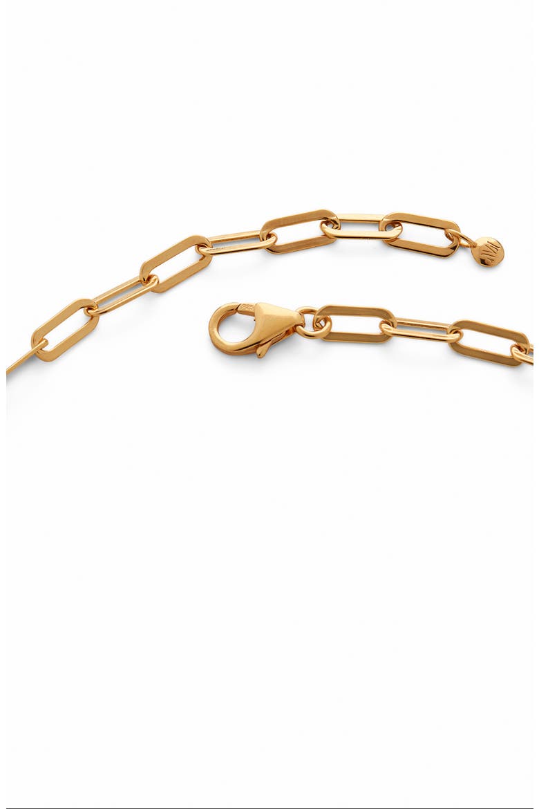 Deco Paper Clip Chain Necklace, Alternate, color, YELLOW GOLD