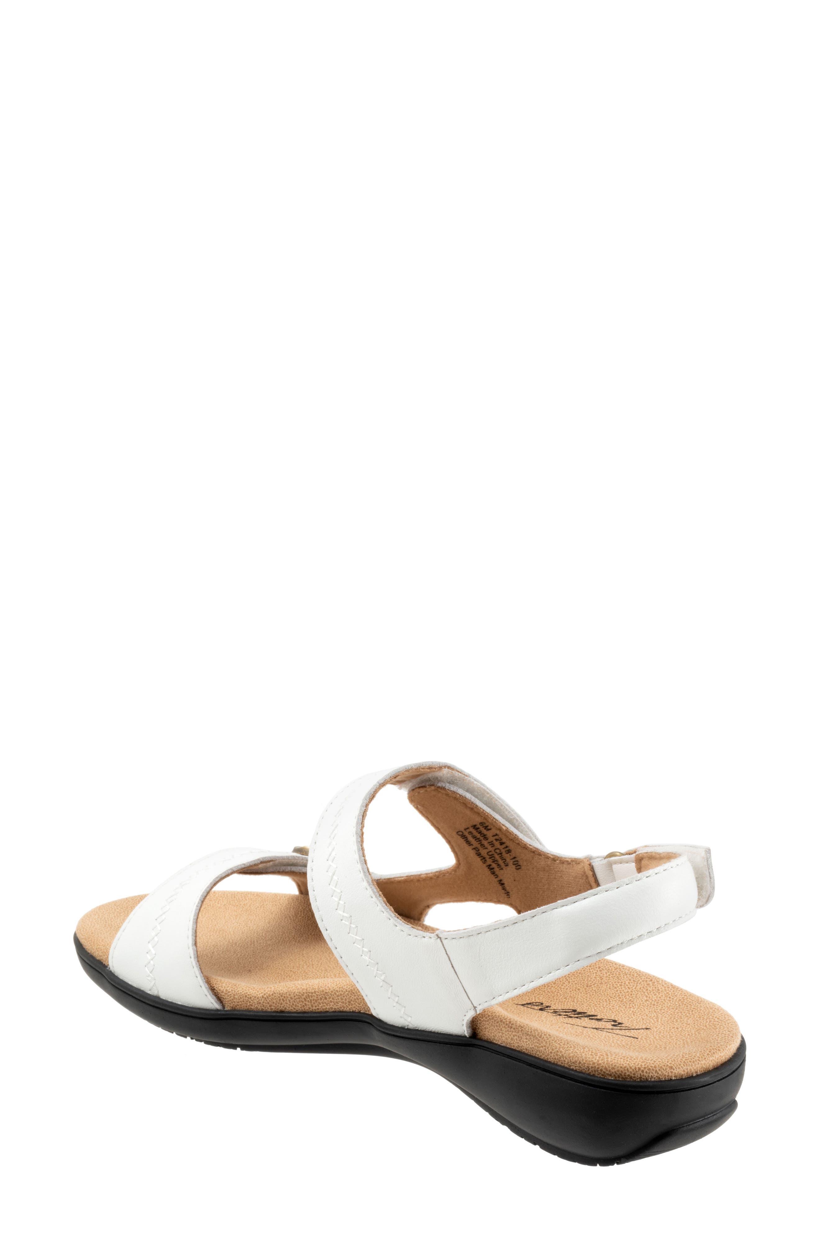 Trotters Romi Stitch Slingback Sandal, Alternate, color, White