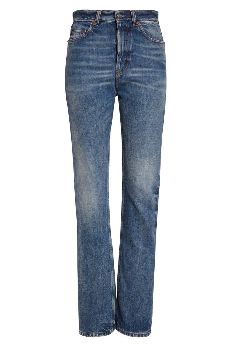 '90s High Waist Slim Fit Jeans, Alternate, color, 50S BLUE