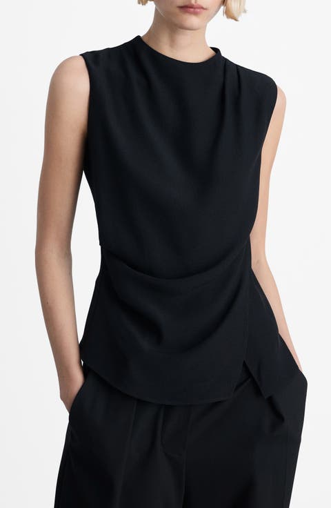 Area Drape Sleeveless Top (Plus)