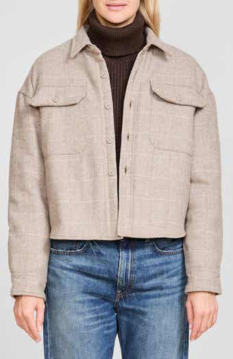 DENIMIST Windowpane Herringbone Wool Blend Jacket