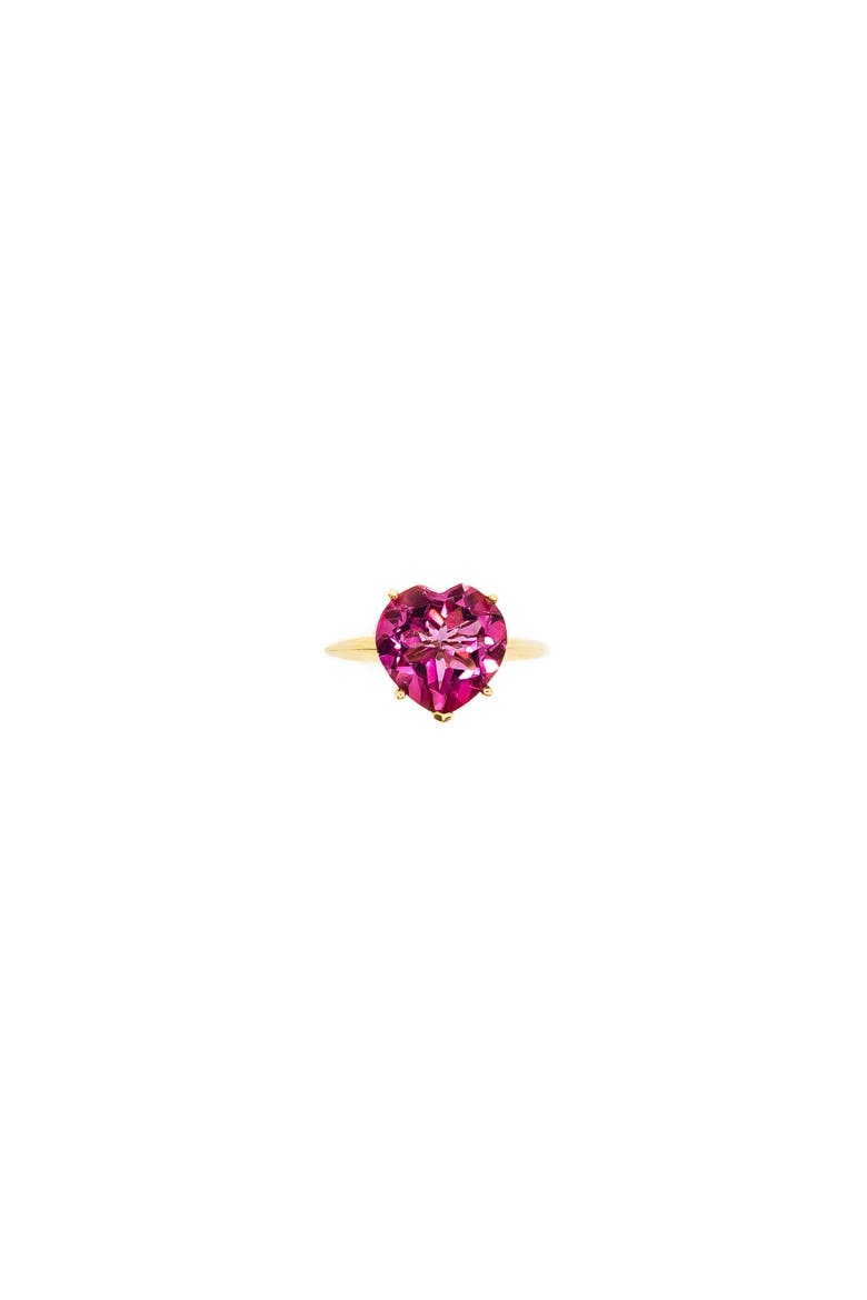 Rainbow Heart Ring in Pink Tourmaline, Main, color, Pink Tourmaline