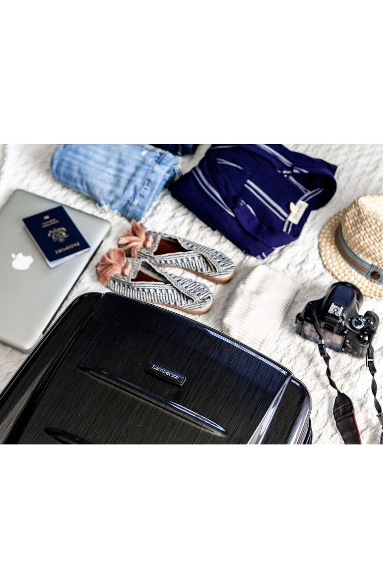 Samsonite Winfield 2 Checked-Medium 24-Inch Hardside Expandable Luggage with Spinner Wheels, Alternate, color, Brushed Anthracite