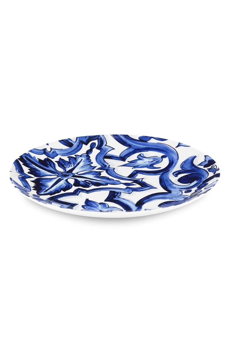 Dolce&Gabbana Blu Mediterraneo Stella Porcelain Set of 2 Dinner Plates, Alternate, color, Light Blue