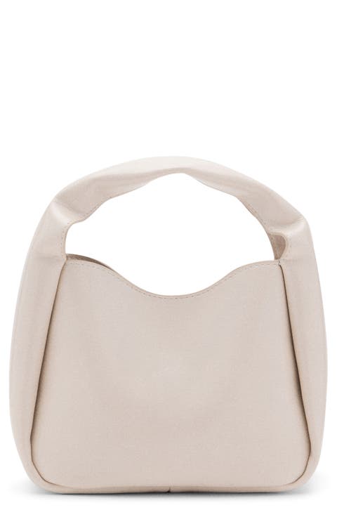 Mini Faux Leather Top Handle Bag