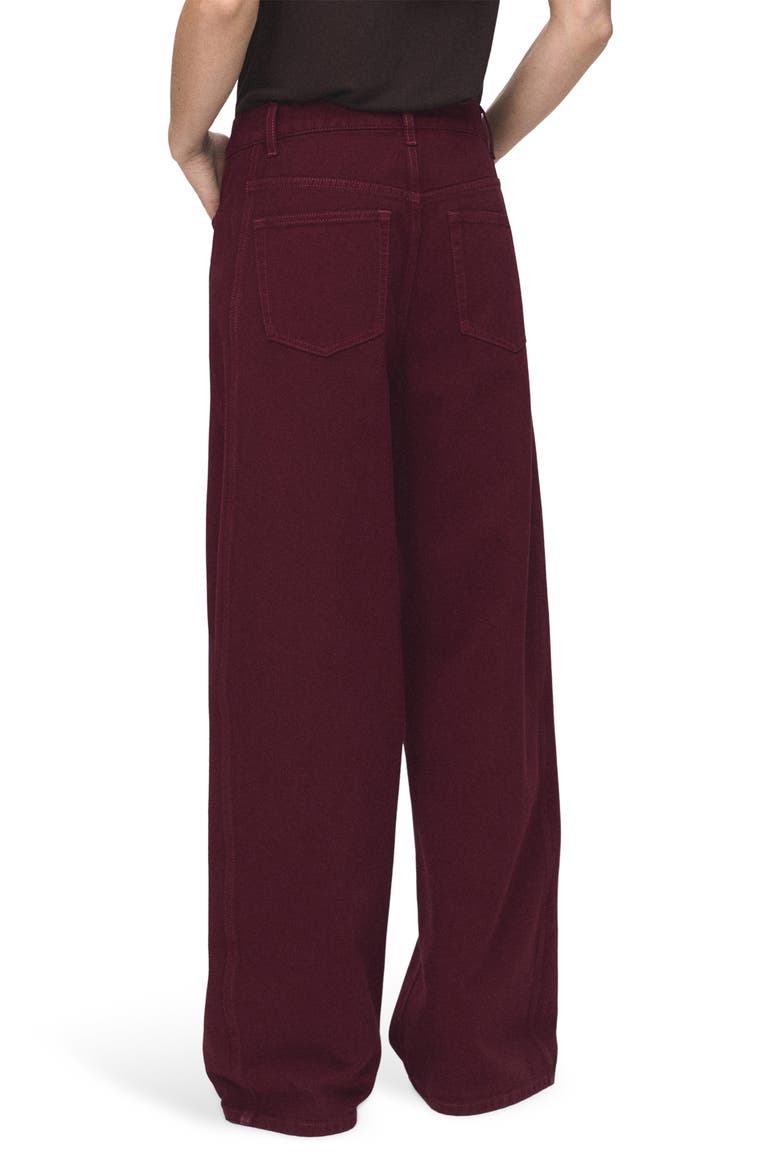 High Waist Balloon Jeans, Alternate, color, WINE