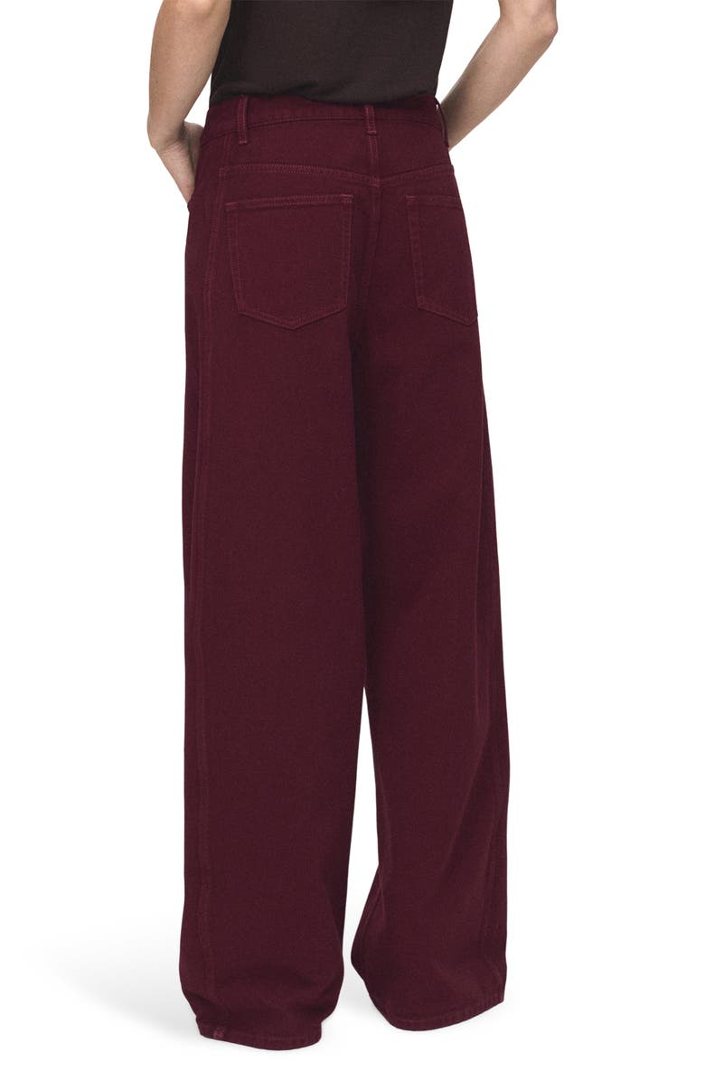 MANGO High Waist Balloon Jeans, Alternate, color, Wine