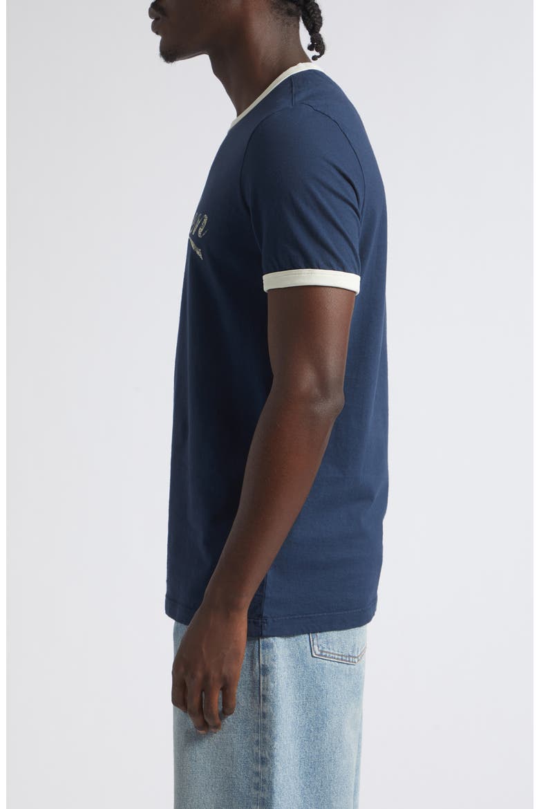 Journey Slim Fit Cotton Graphic T-Shirt, Alternate, color, BLUE/ HERITAGE WHITE