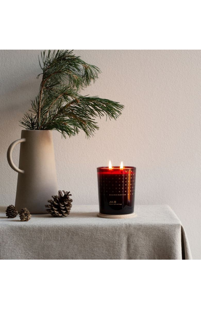 SKANDINAVISK JUL Special Edition 2-wick Scented Candle 350g, Alternate, color, Merlot Red