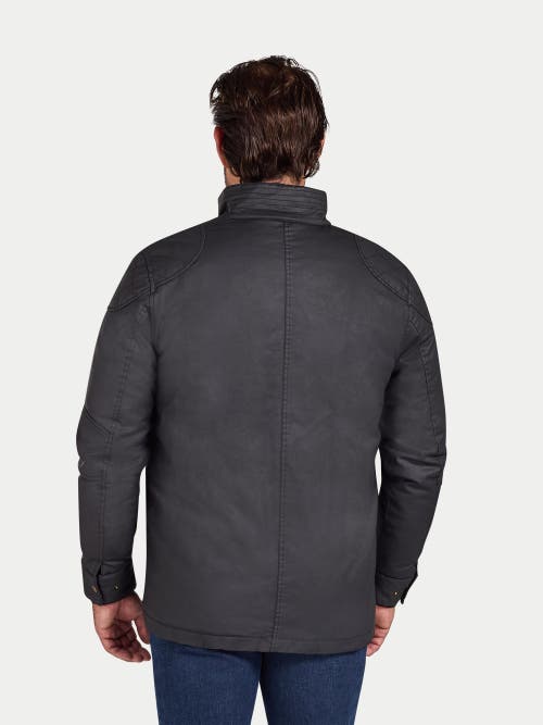 Raging Bull Wax Effect Jacket In Black