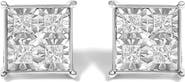 Haus of Brilliance 10K White Gold 3/4 Cttw Diamond Stud Earrings