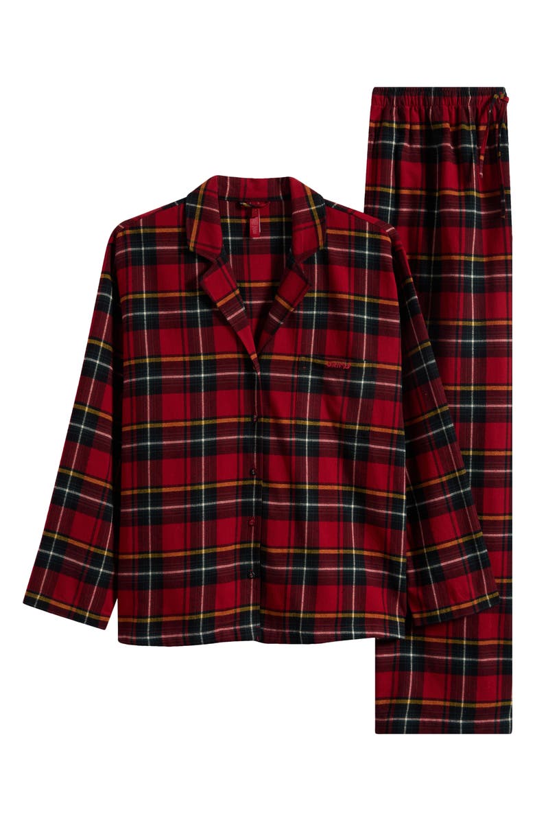 SKIMS Cotton Flannel Pajamas, Alternate, color, 