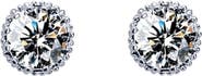 DLORIA One Carat Cubic Zirconia Stud Earrings