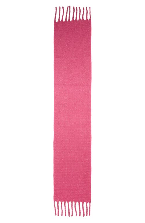 Treasure & Bond Cozy Sparkle Fringe Scarf In Pink