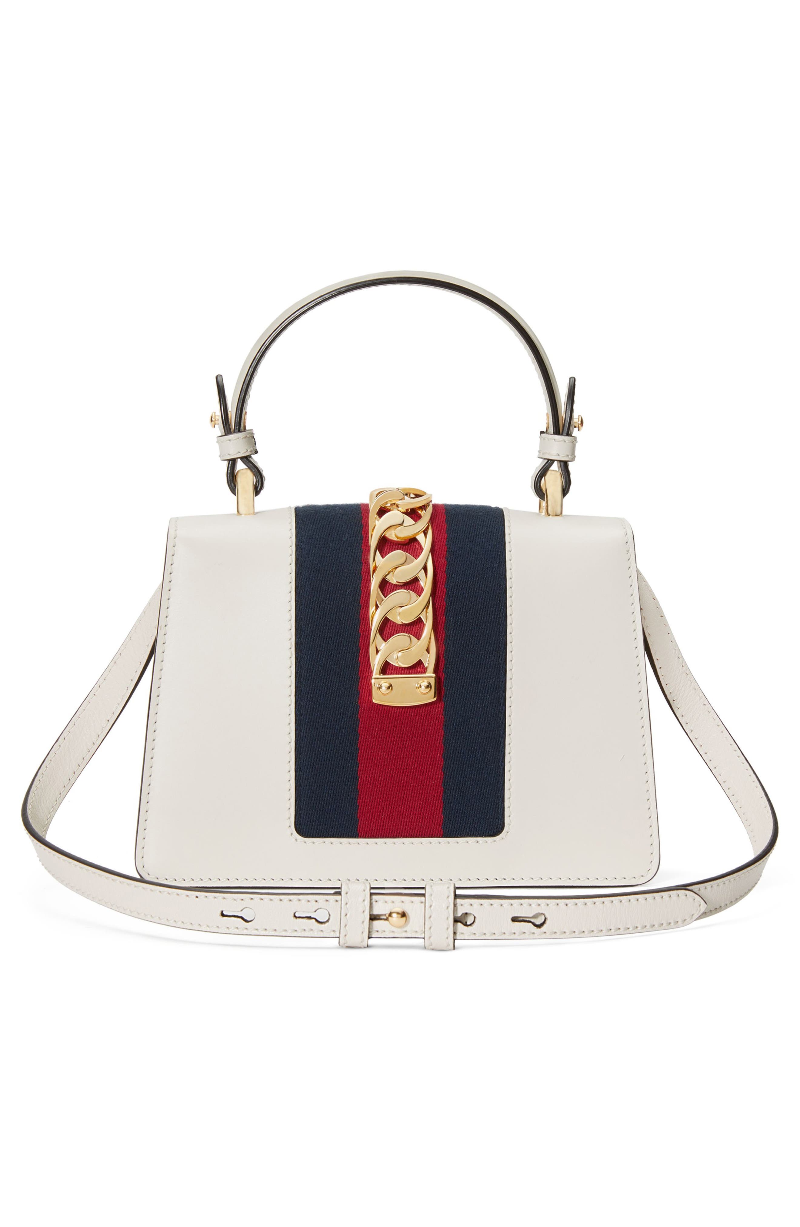 Gucci Mini Top Handle Leather Shoulder Bag, Alternate, color, 