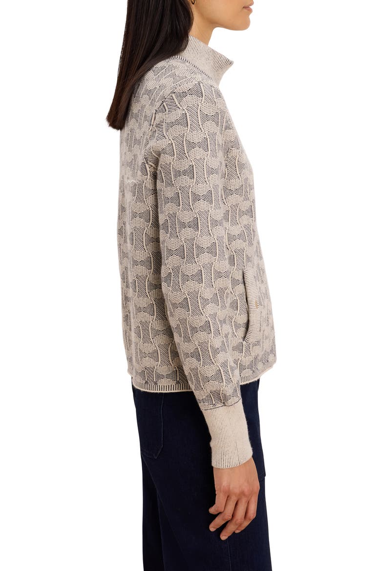 Dapper Swirl Knit Jacket, Alternate, color, NEUTRAL MULTI